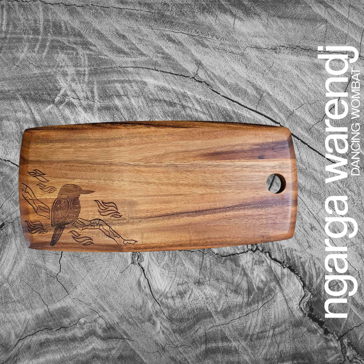 ACACIA WOOD SMALL PLATTER - ASSORTED DESIGNS