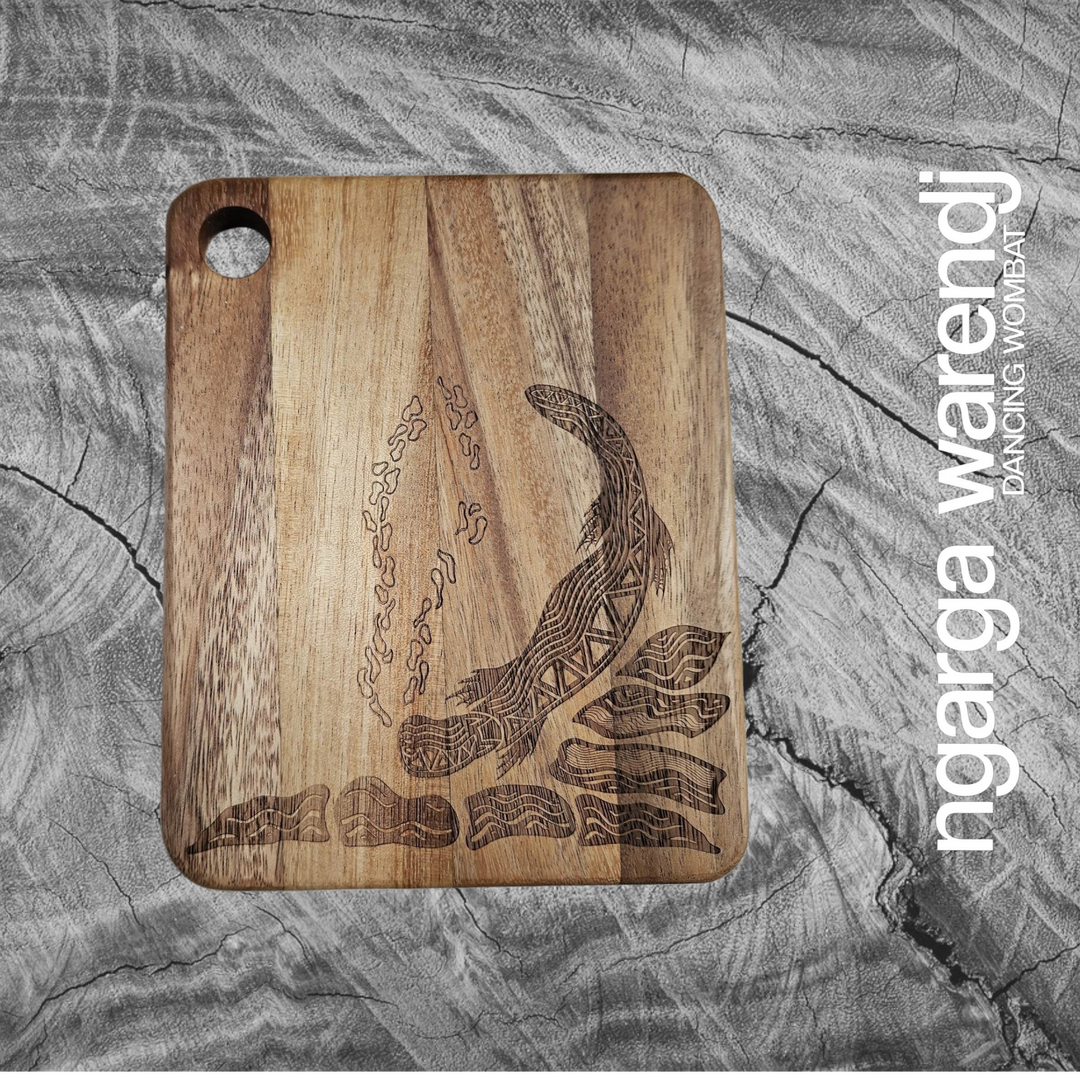 ACACIA WOOD MINI RECTANGLE BOARD - PLATYPUS DESIGN