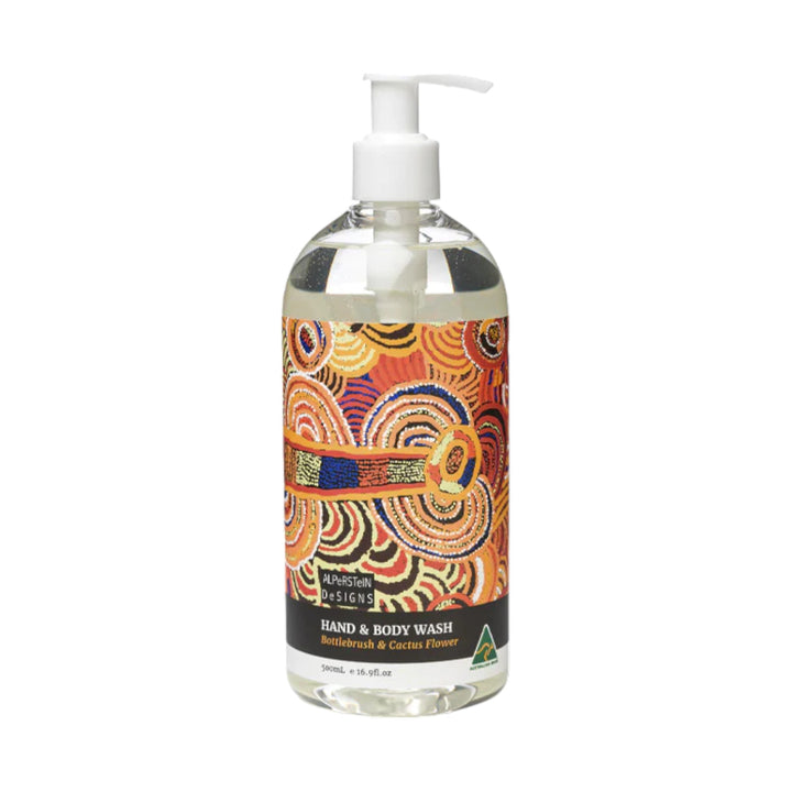HAND & BODY WASH - ASSORTED ABORIGINAL ART DESIGNS AND FRAGRANCES