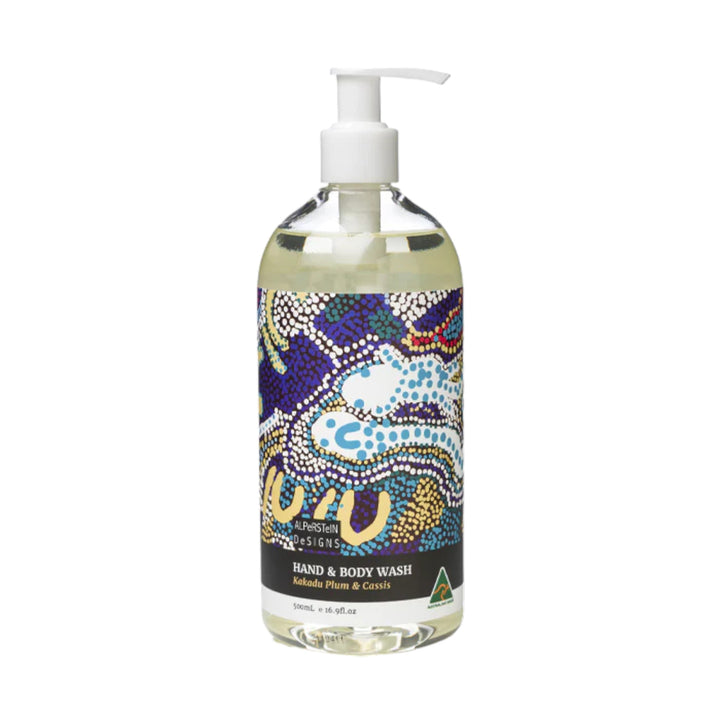 HAND & BODY WASH - ASSORTED ABORIGINAL ART DESIGNS AND FRAGRANCES