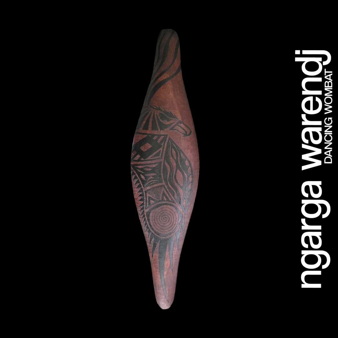 OOAK PARRYING SHIELD JARRAH - BUNJIL THE WEDGE TAILED EAGLE DESIGN