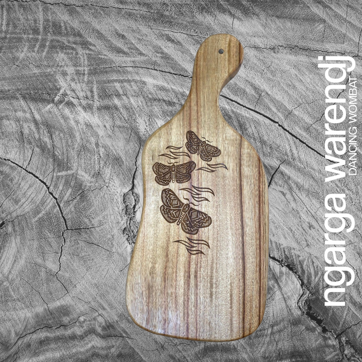 CAMPHOR LAUREL BOARD - LARGE HOOKED HANDLE ASSORTED DESIGNS
