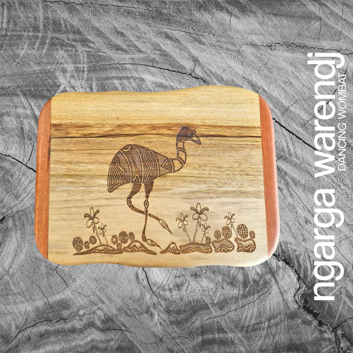 CAMPHOR LAUREL & REDGUM SMALL RECTANGLE BOARD - ASSORTED DESIGNS