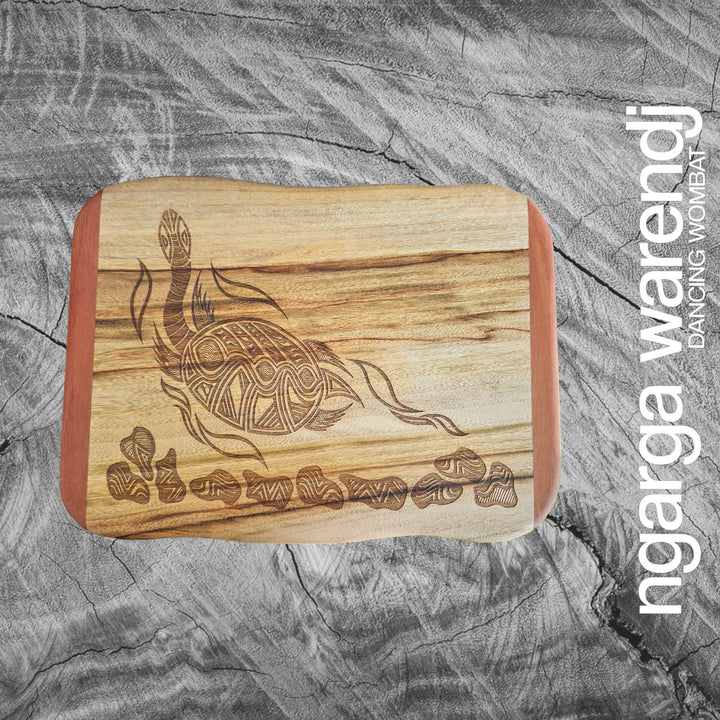 CAMPHOR LAUREL & REDGUM SMALL RECTANGLE BOARD - ASSORTED DESIGNS