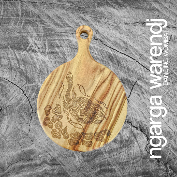 CAMPHOR LAUREL ROUND PIZZA PADDLE BOARD - ASSORTED DESIGNS