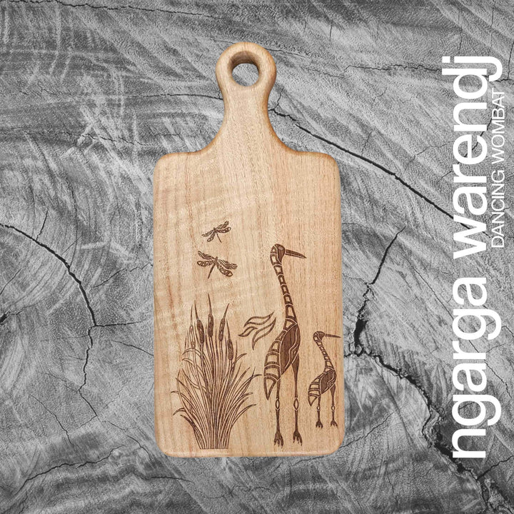 CAMPHOR LAUREL SMALL RECTANGLE PADDLE BOARD - ASSORTED DESIGNS