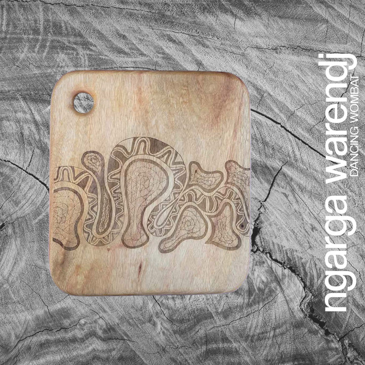 CAMPHOR LAUREL SQUARE BOARD - ASSORTED DESIGNS