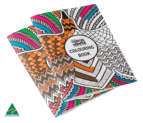 DANCING WOMBAT COLOURING BOOK