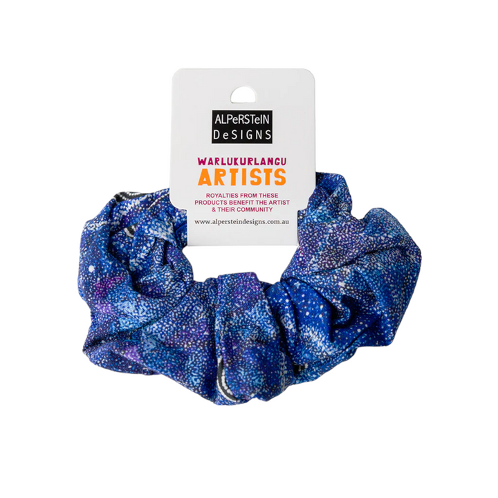 HAIR SCRUNCHIES  (LARGE)  - WARLUKURLANGUABORIGINAL ARTISTS DESIGNS