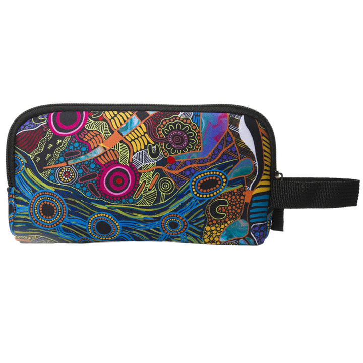PENCIL CASES NEOPRENE - ASSORTED ABORIGINAL ART DESIGNS