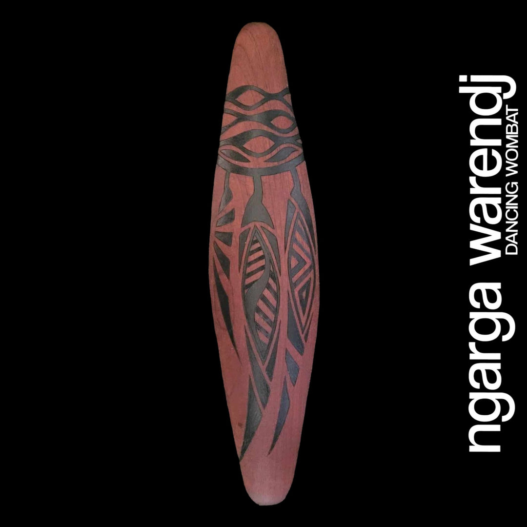 OOAK WALL SHIELD - WOMINJEKA GUM LEAVES DESIGN