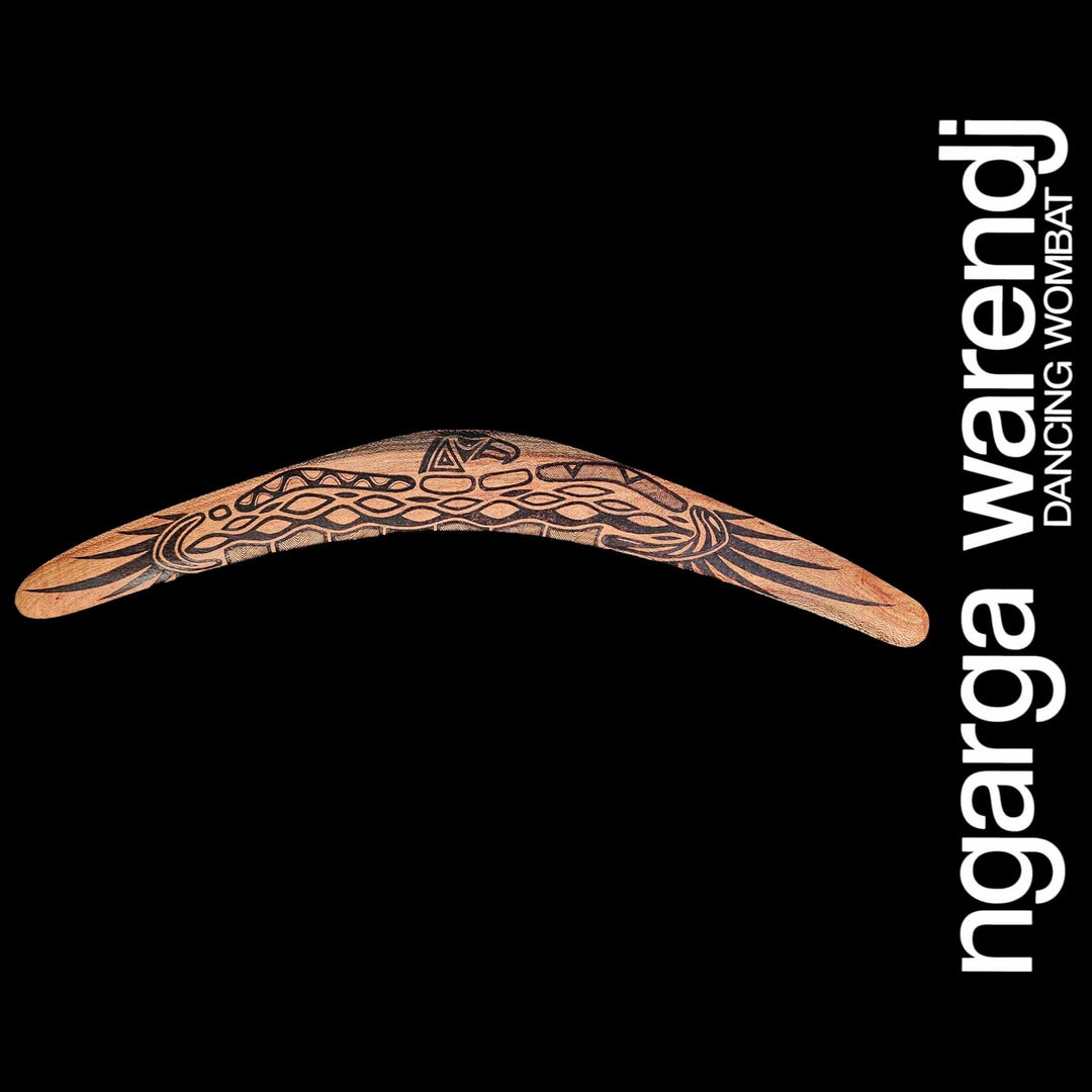 OOAK BOOMERANG WANGIM QLD SILKY OAK  BUNDJIL WEDGE TAILED EAGLE DESIGN