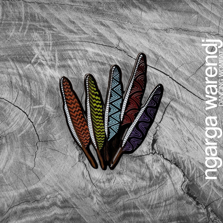 NGARGA WARENDJ - FIVE FEATHERS LAPEL PIN * COMING SOON *