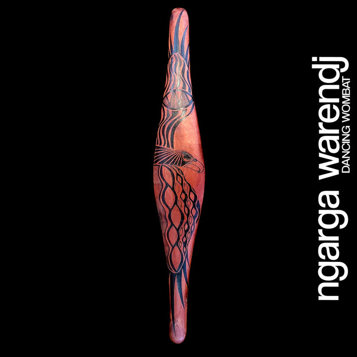 PARRYING SHIELD LARGE WIDE - BUNDJIL THE WEDGE TAILED EAGLE DESIGN