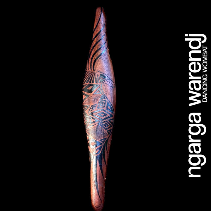 PARRYING SHIELD MEDIUM - BUNJIL THE WEDGE TAILED EAGLE DESIGN