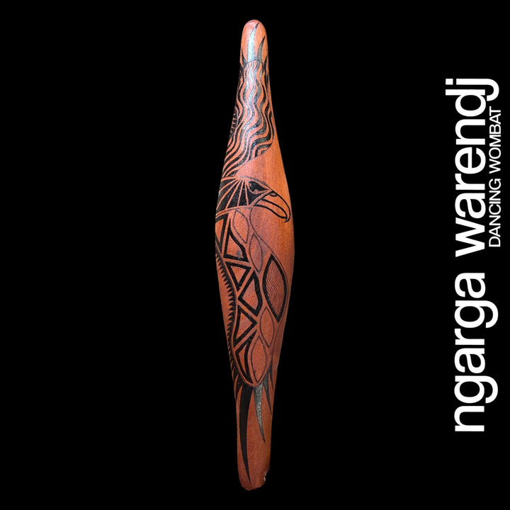 PARRYING SHIELD MEDIUM - BUNJIL THE WEDGE TAILED EAGLE DESIGN