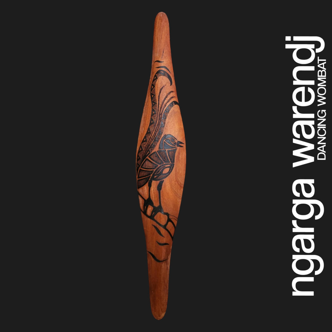 PARRYING SHIELD MEDIUM - BULN BULN THE LYREBIRD DESIGN
