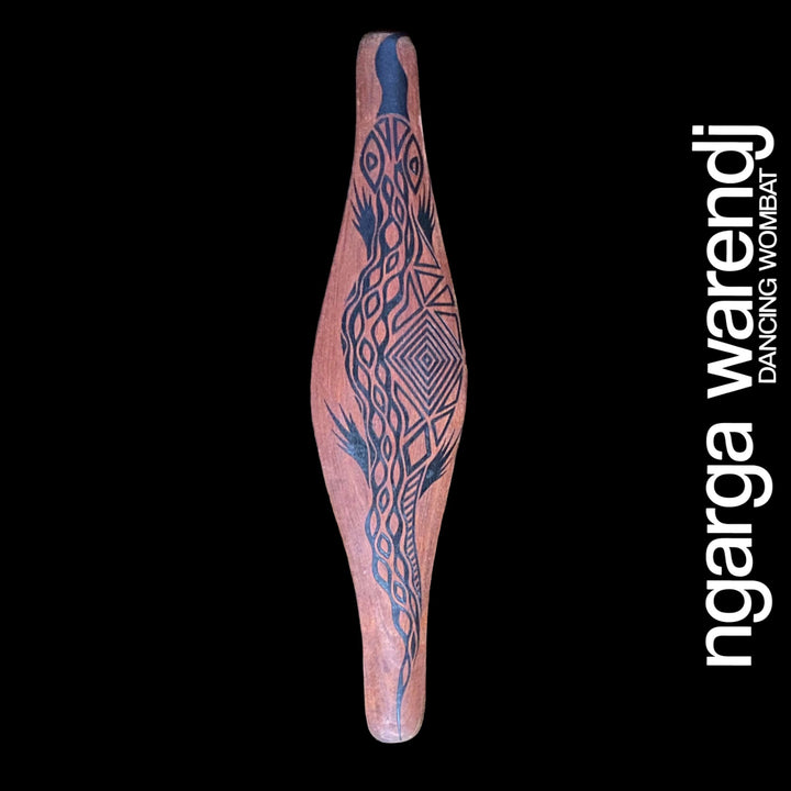 PARRYING SHIELD MEDIUM WIDE - BILI BLUETONGUE LIZARD DESIGN