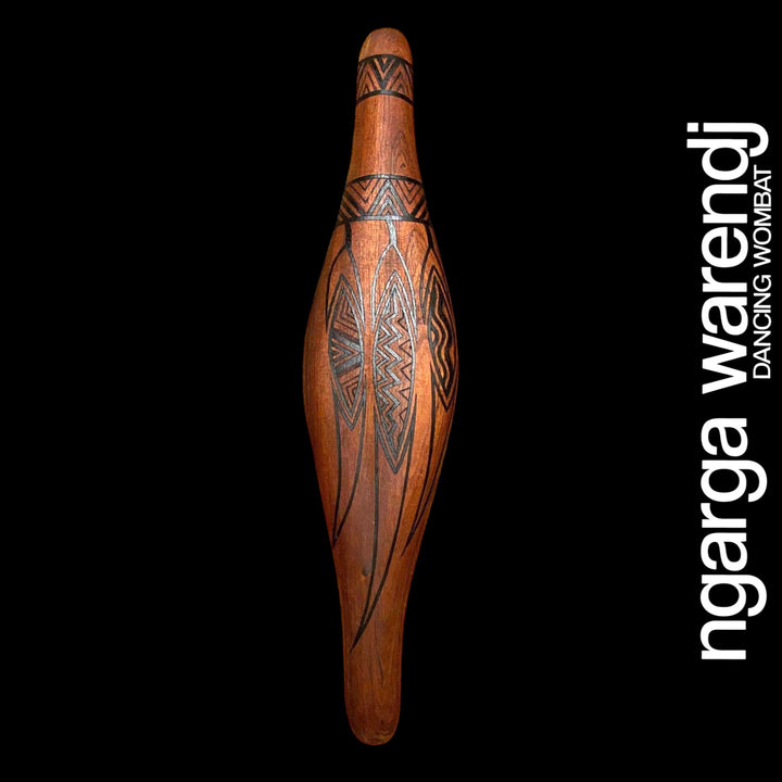 PARRYING SHIELD MEDIUM WIDE - WOMINDJEKA GUM LEAVES DESIGN