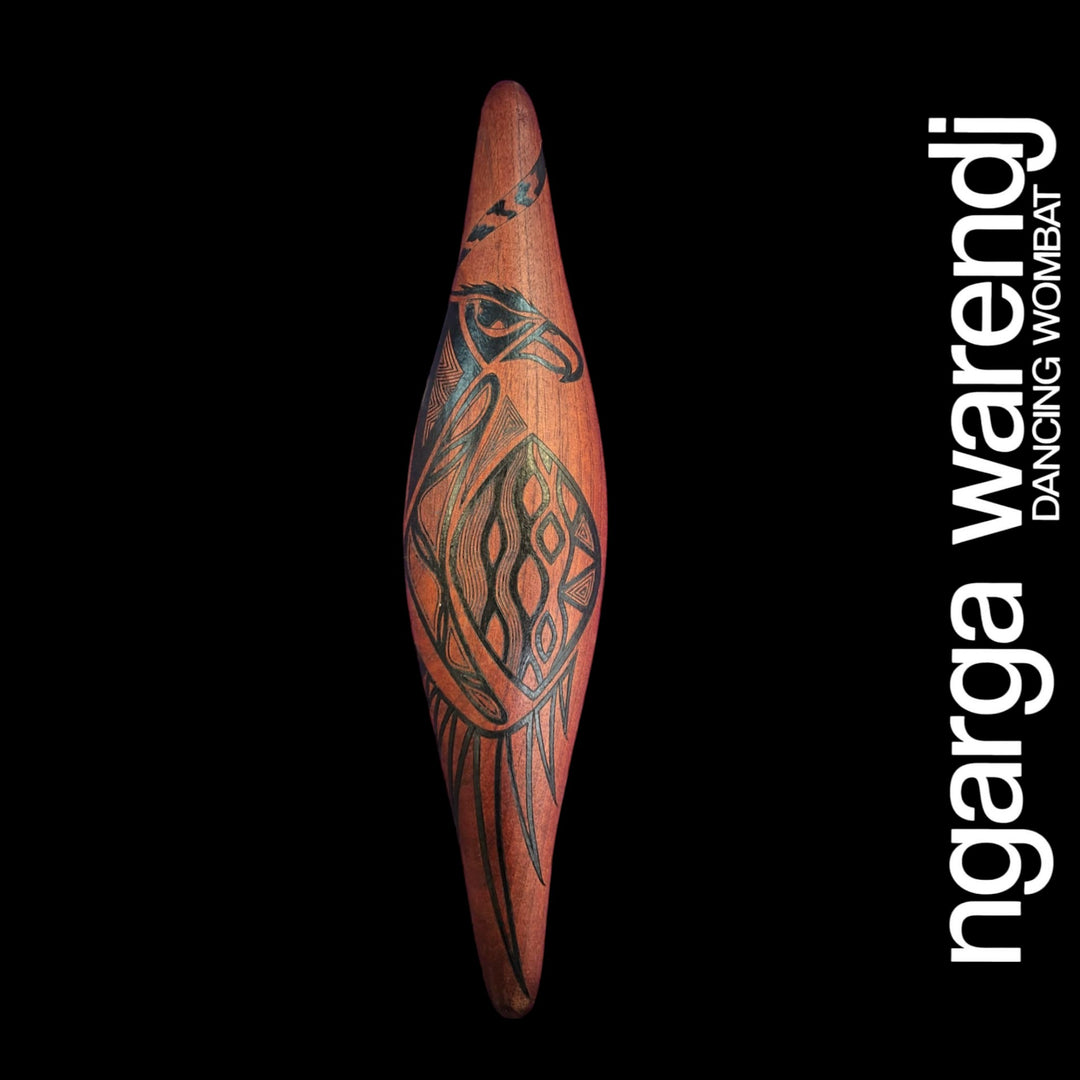 PARRYING SHIELD SMALL - BUNJIL THE WEDGE TAILED EAGLE DESIGN