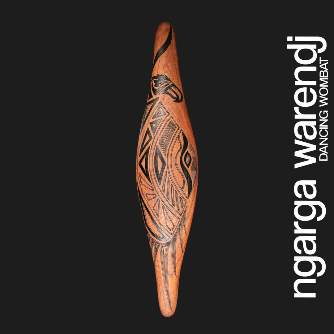 PARRYING SHIELD SMALL - BUNJIL THE WEDGE TAILED EAGLE DESIGN