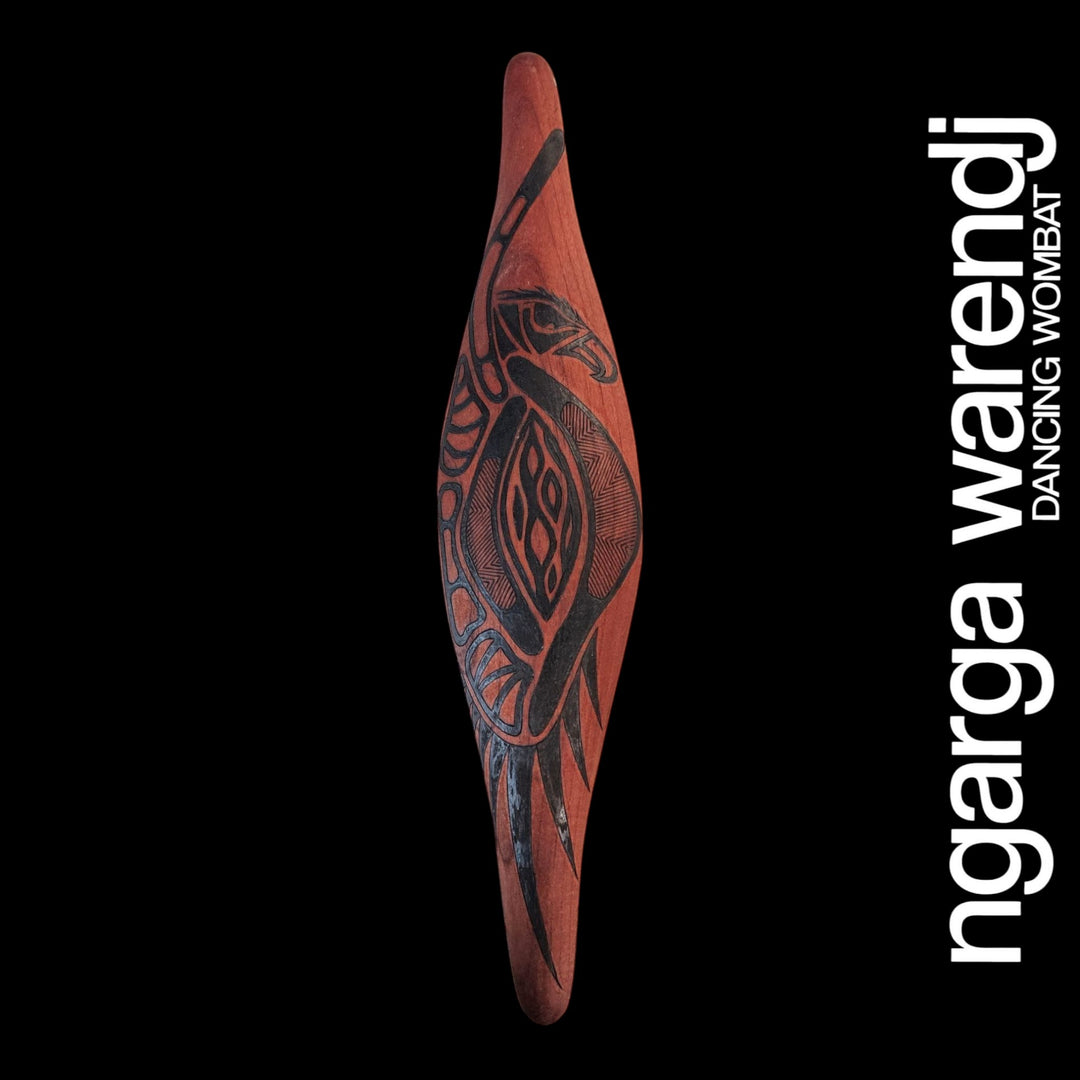 PARRYING SHIELD SMALL - BUNJIL THE WEDGE TAILED EAGLE DESIGN