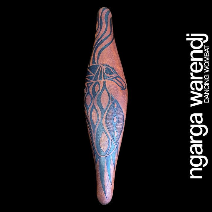PARRYING SHIELD SMALL - BUNJIL THE WEDGE TAILED EAGLE DESIGN