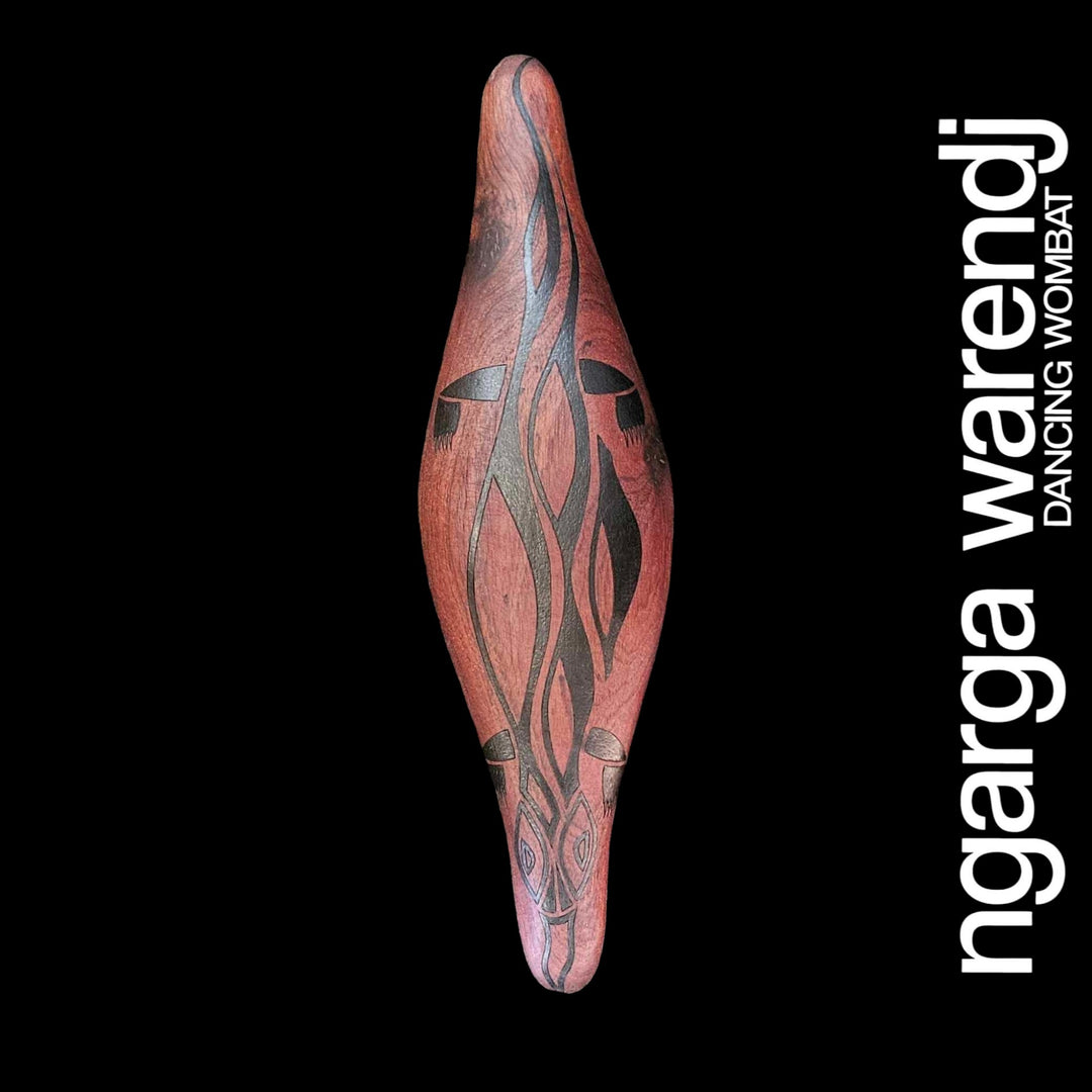PARRYING SHIELD SMALL WIDE - BILI BLUETONGUE LIZARD DESIGN