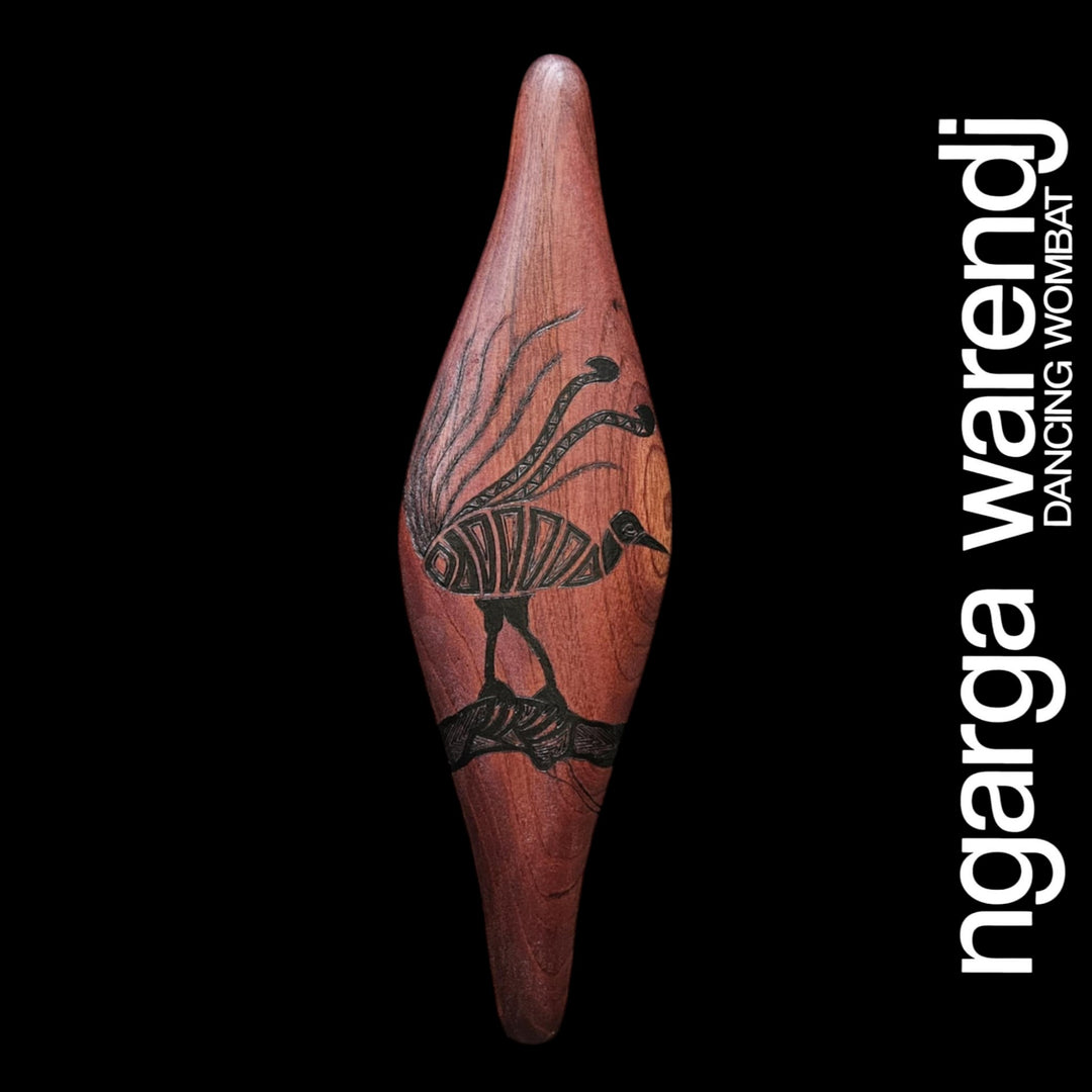 PARRYING SHIELD SMALL WIDE - BULN BULN THE LYREBIRD DESIGN