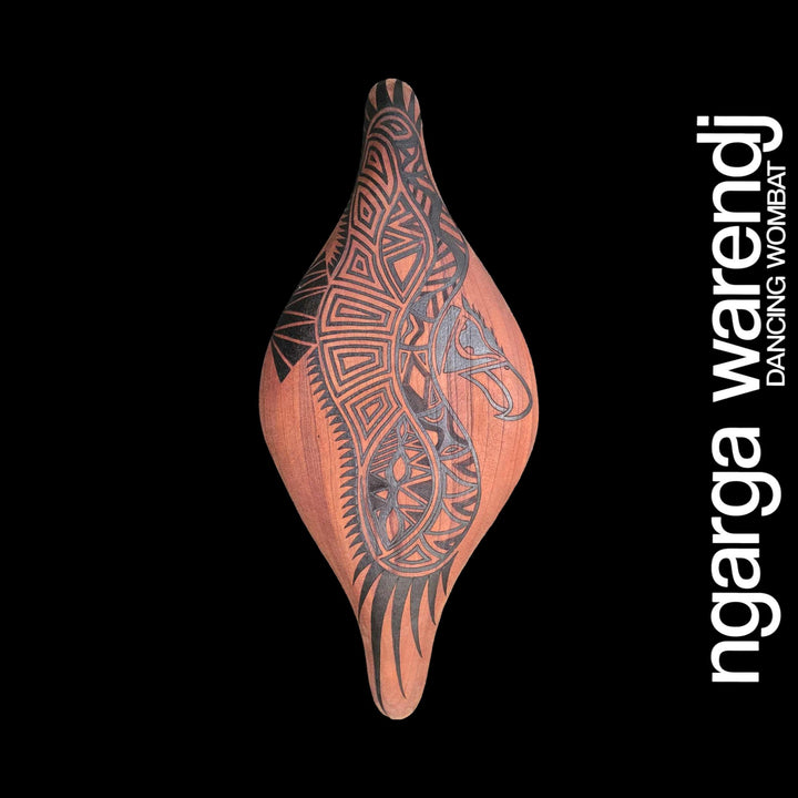 AUSTRALIAN RED CEDAR PARRYING SHIELD EXTRA WIDE - ASSORTED DESIGNS