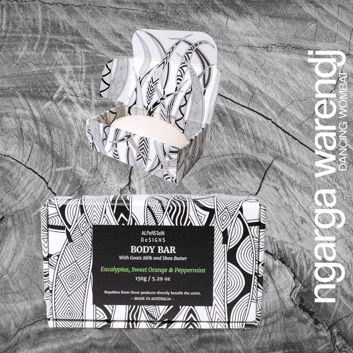 Ngarga Warendj Gift Box Hamper Pack 5 - Rectangle Acacia Board - Journal - Hand Cream - Body Bar - Chocolate - Card
