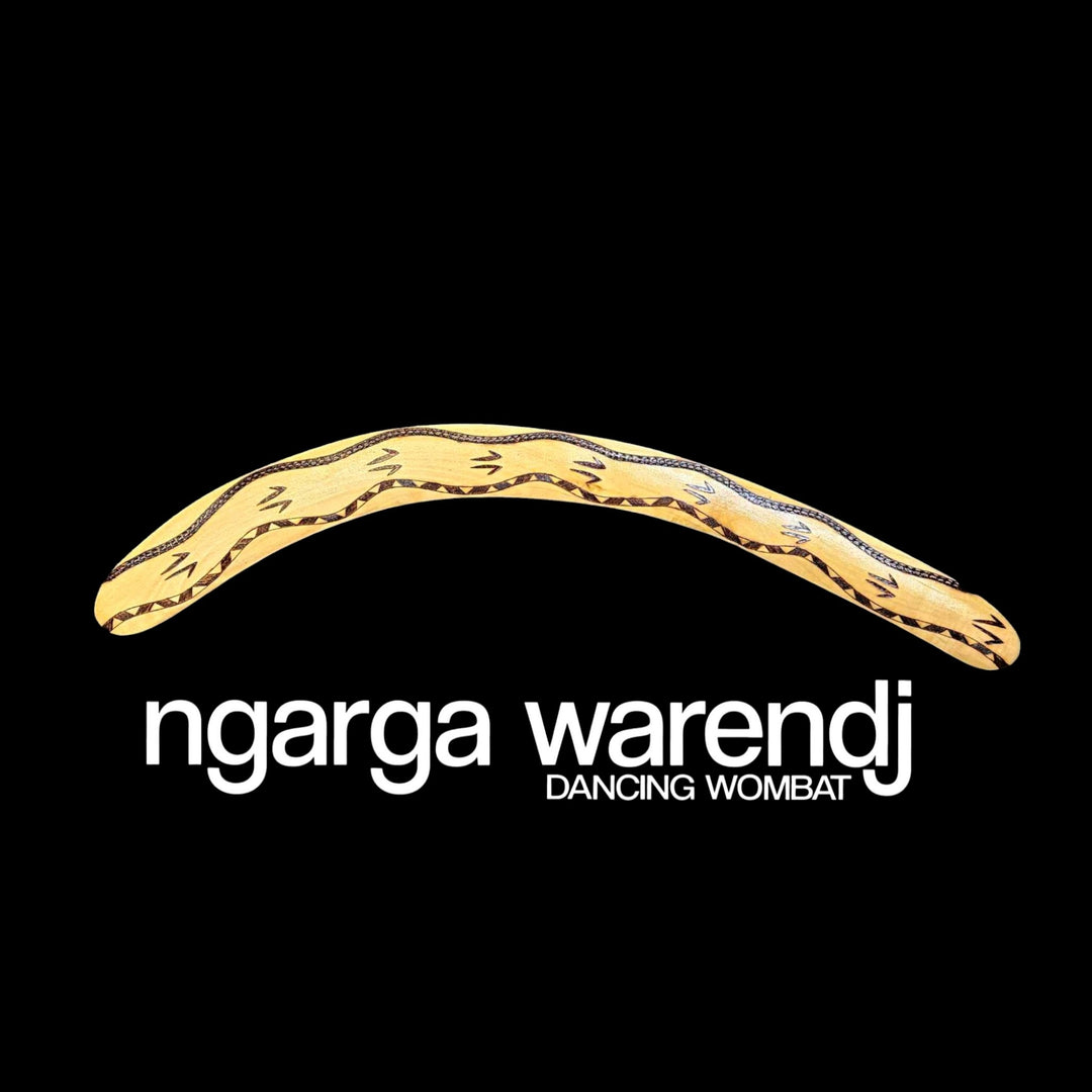 BOOMERANG WANGIM COASTAL WATTLE LARGE BARRING TRACKS DESIGN