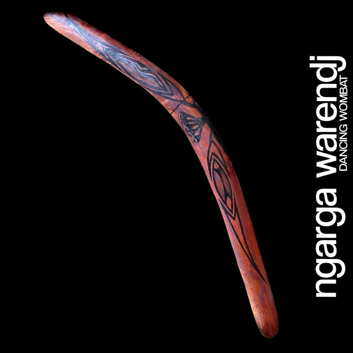 WOMINDJEKA GUM LEAVES BOOMERANG WANGIM REDGUM LARGE