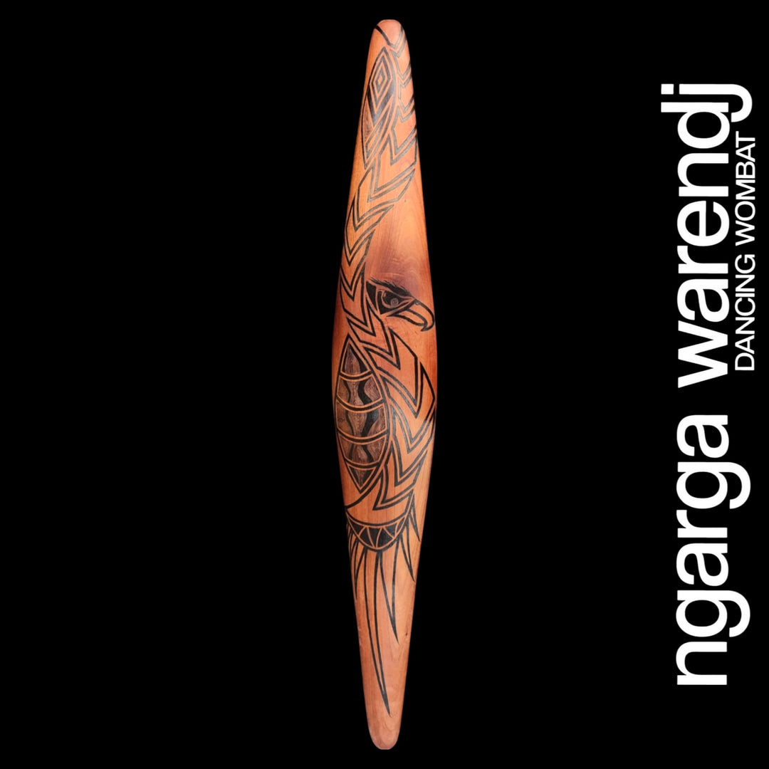 WALL SHIELD LARGE WIDE - BUNJIL THE WEDGE-TAIL EAGLE DESIGN