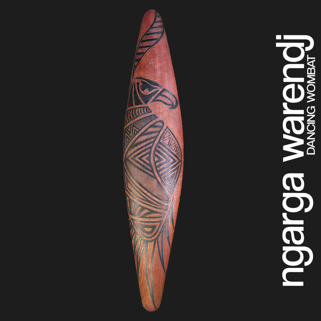 WALL SHIELD MEDIUM WIDE - BUNJIL THE WEDGE TAILED EAGLE DESIGN