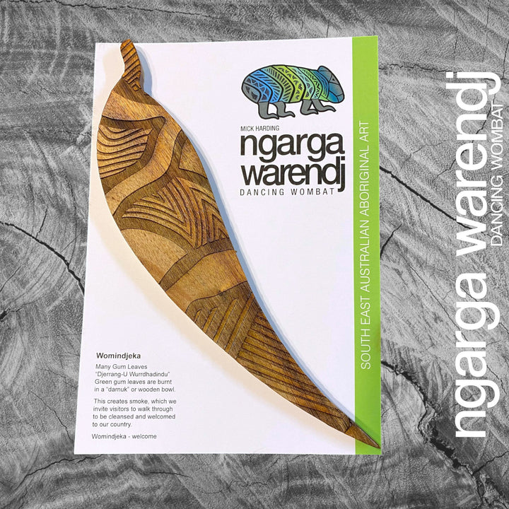 WOMINDJEKA GUM LEAF AND STORY CARD