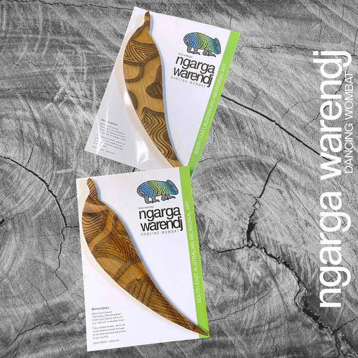 WOMINDJEKA GUM LEAF AND STORY CARD