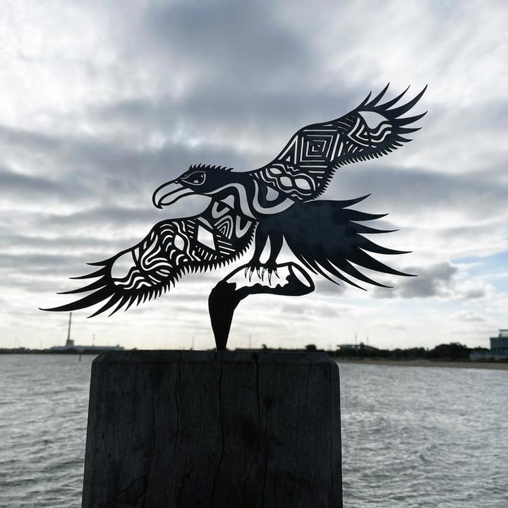 NGARGA WARENDJ x ANIMALIA - BUNJIL THE WEDGE TAILED EAGLE - METAL ART