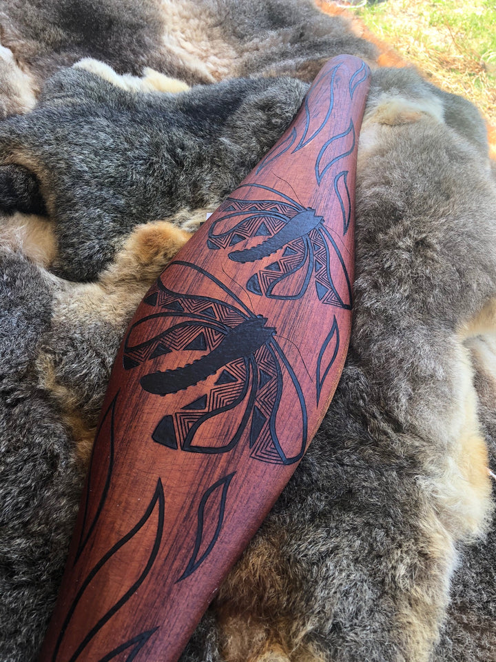 PARRYING SHIELD MEDIUM WIDE -  DEBERER BOGONG MOTH DESIGN
