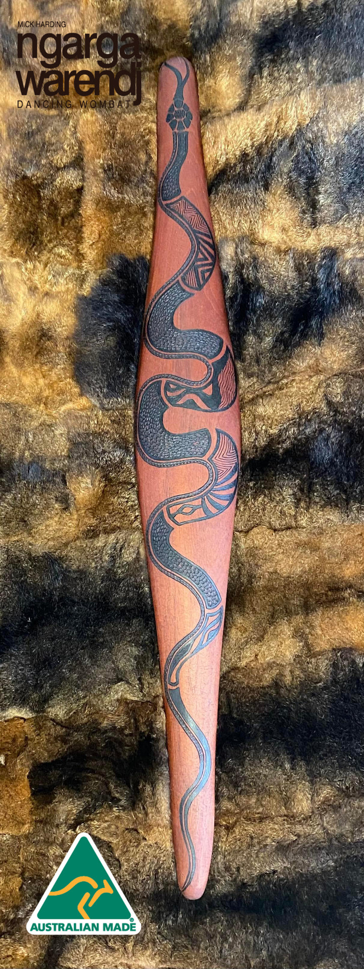 PARRYING SHIELD LARGE - GAAN THE SNAKE DESIGN