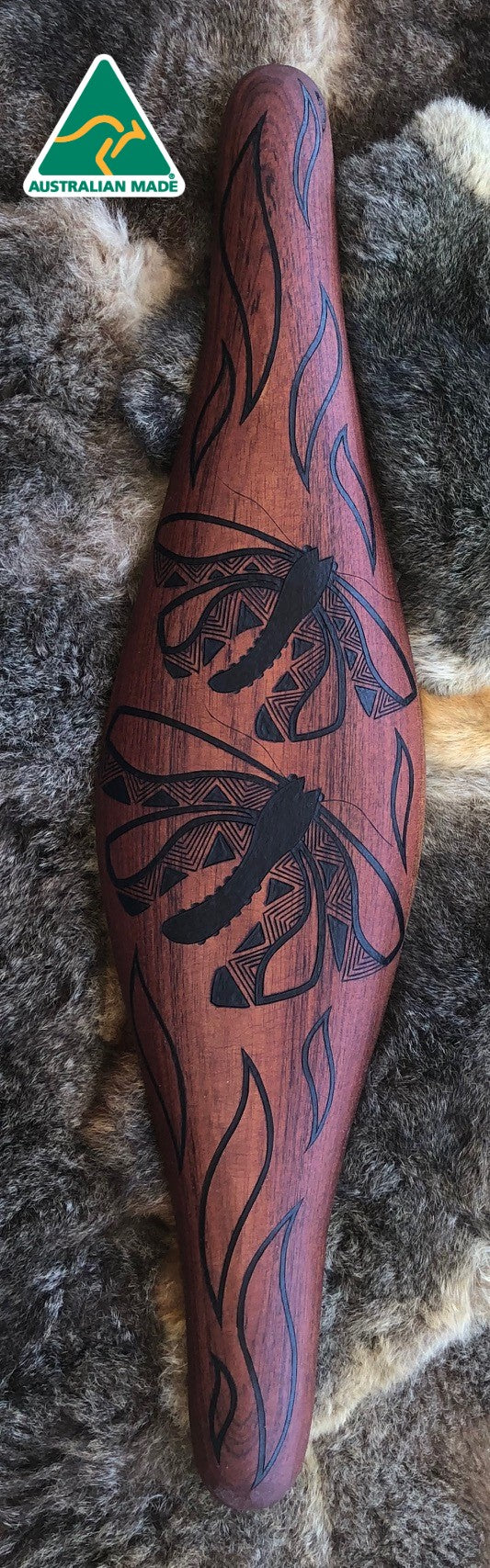 PARRYING SHIELD MEDIUM WIDE -  DEBERER BOGONG MOTH DESIGN