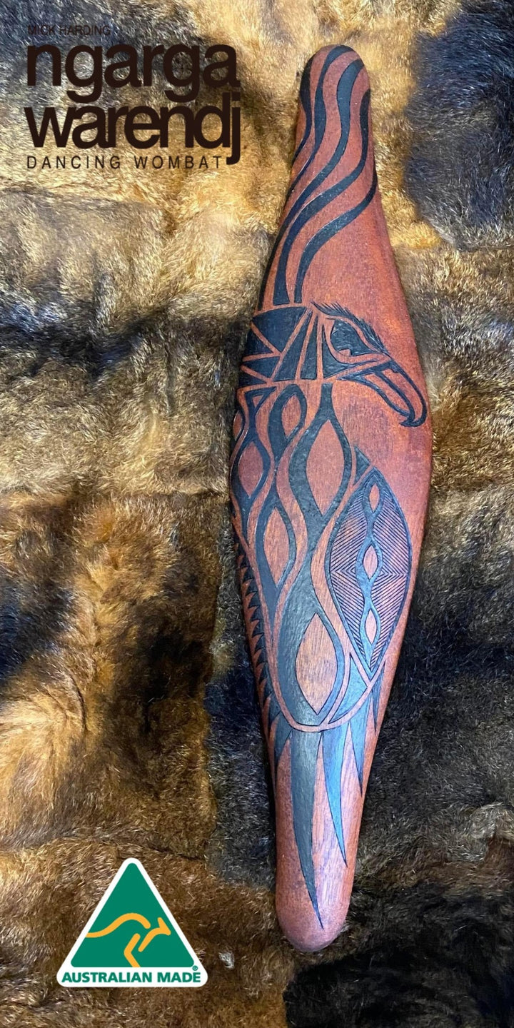 PARRYING SHIELD SMALL - BUNJIL THE WEDGE TAILED EAGLE DESIGN