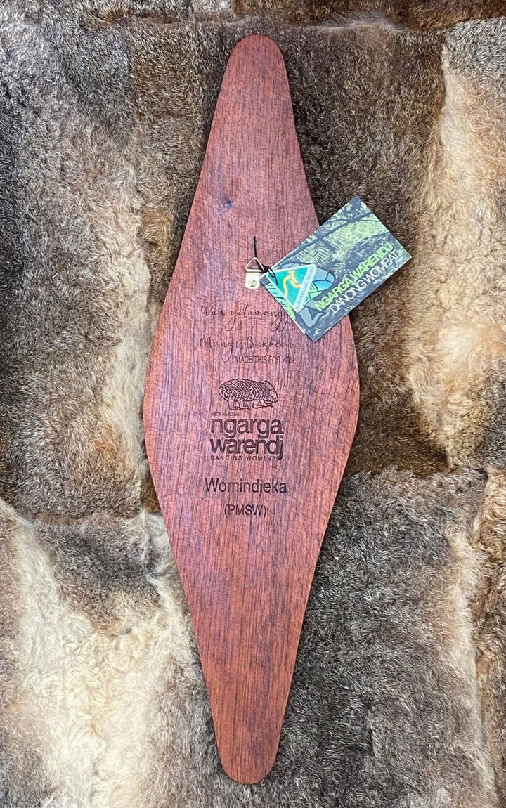 PARRYING SHIELD SMALL WIDE - GUM LEAVES WOMINDJEKA DESIGN