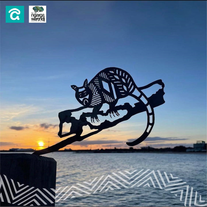 NGARGA WARENDJ x ANIMALIA - WALERT THE POSSUM - METAL ART