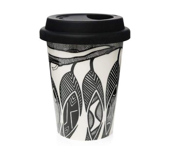 NGARGA WARENDJ DANCING WOMBAT INSULATED MUG KEEP CUP
