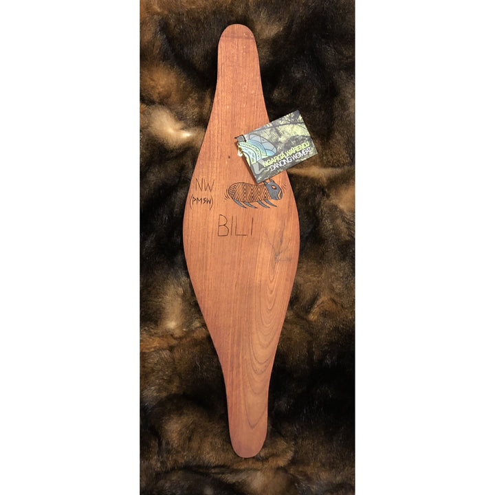 PARRYING SHIELD - BILI BLUETONGUE LIZARD DESIGN-Ngarga Warendj