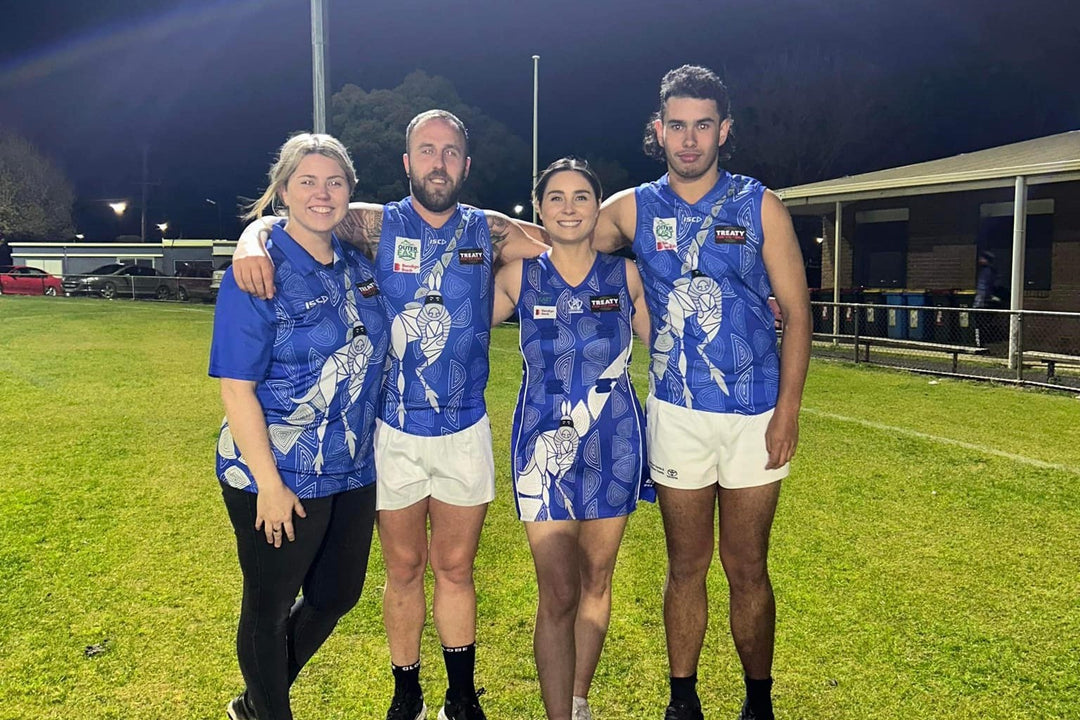 Broadford Football Club Indigenous Round Guernsey & Netball Dress Design