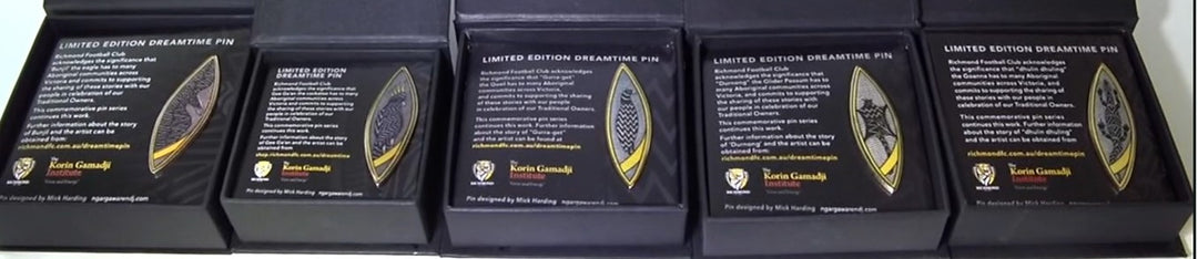 Dreamtime Pin Series with Richmond Football Club and Korin Gamadji Institute