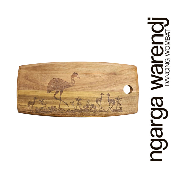 ACACIA WOOD SMALL PLATTER - ASSORTED DESIGNS