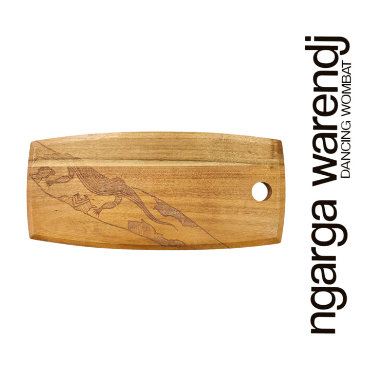 ACACIA WOOD SMALL PLATTER - ASSORTED DESIGNS